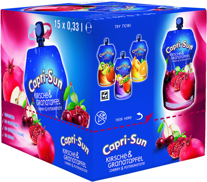 Capri Sun Cherry Pomegranate Pack Design