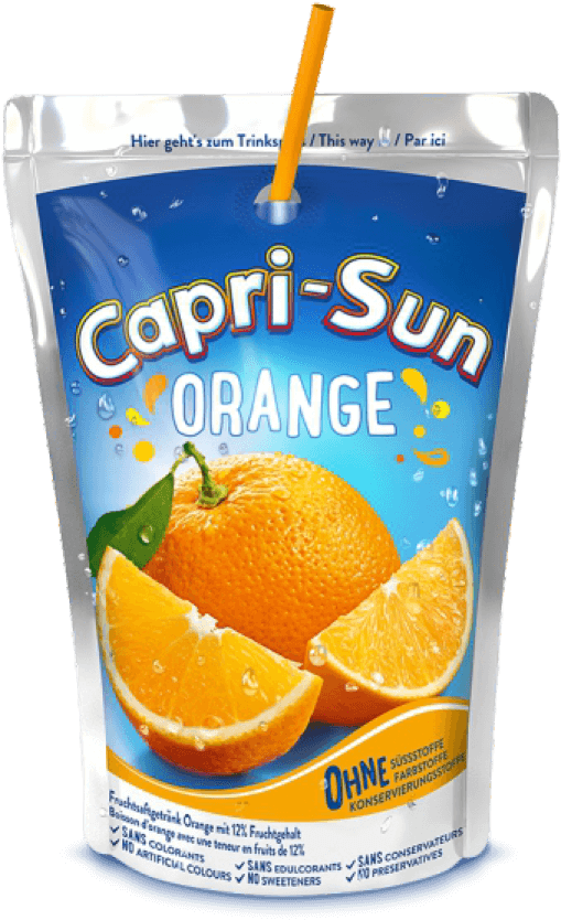 Capri Sun Orange Flavor Pouch