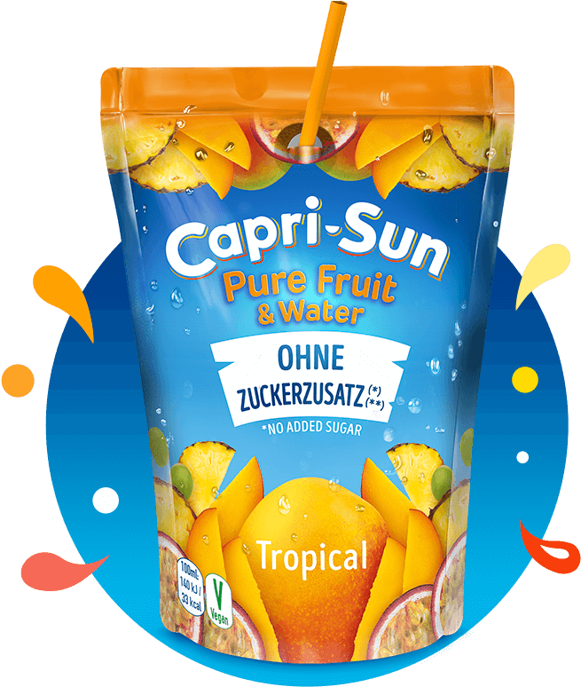 Capri Sun Tropical Pure Fruitand Water Pouch