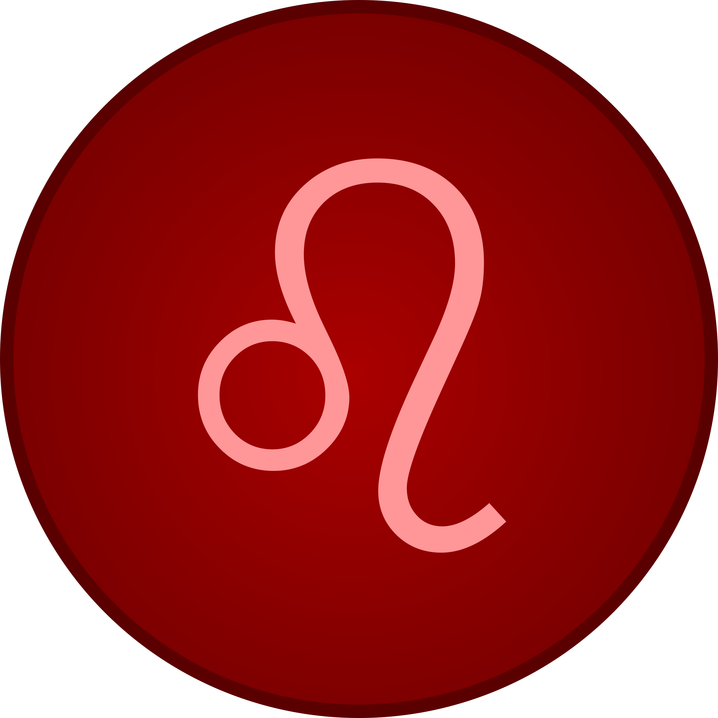 Capricorn Zodiac Symbol Red Background