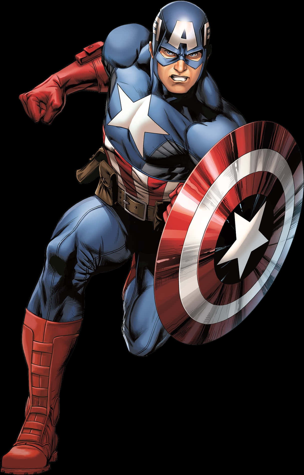 Captain America Action Pose