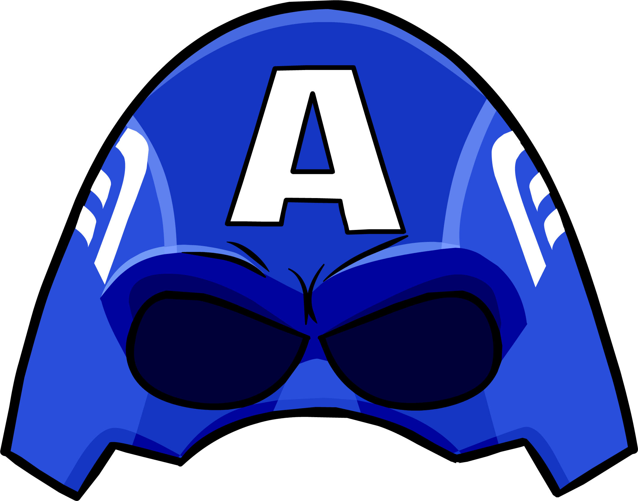 Captain America Helmet Illustration