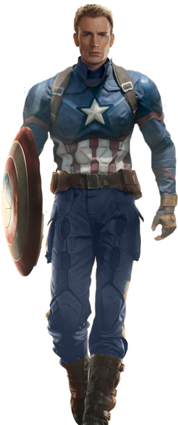 Captain America Standing With Shield