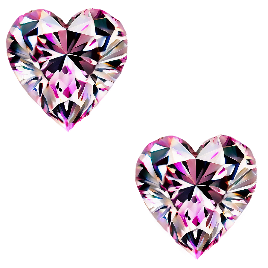 Captivating Pink Heart Diamond Image Png 06282024