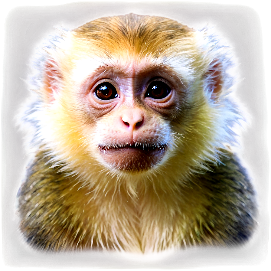 Capuchin Monkey Looking Png Msr63