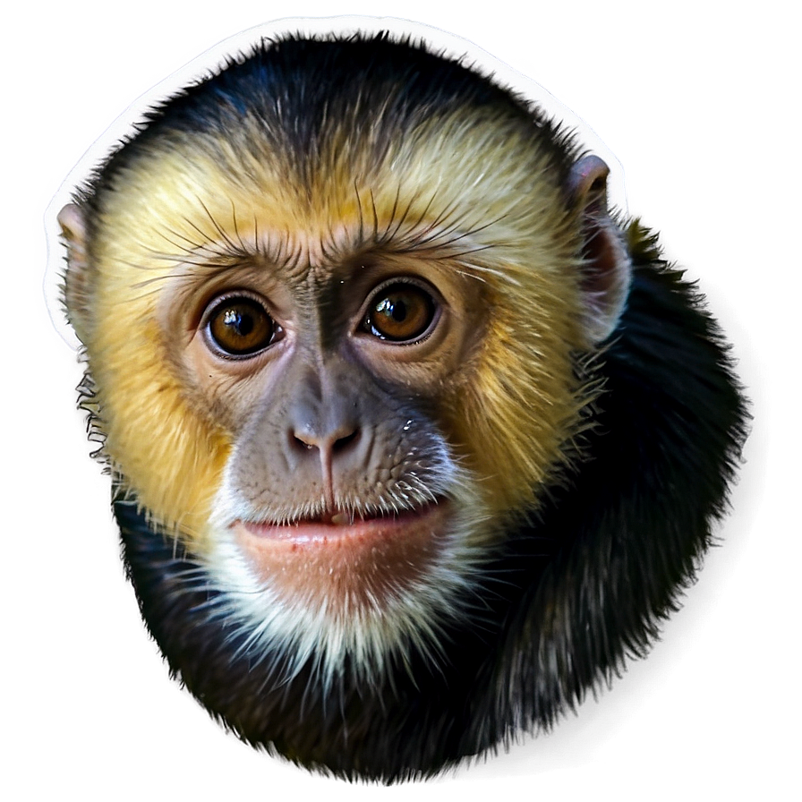 Capuchin Monkey Portrait Png 06292024