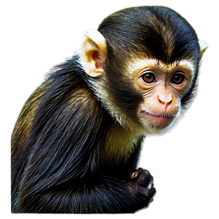 Capuchin Monkey Portrait Png Tnb52