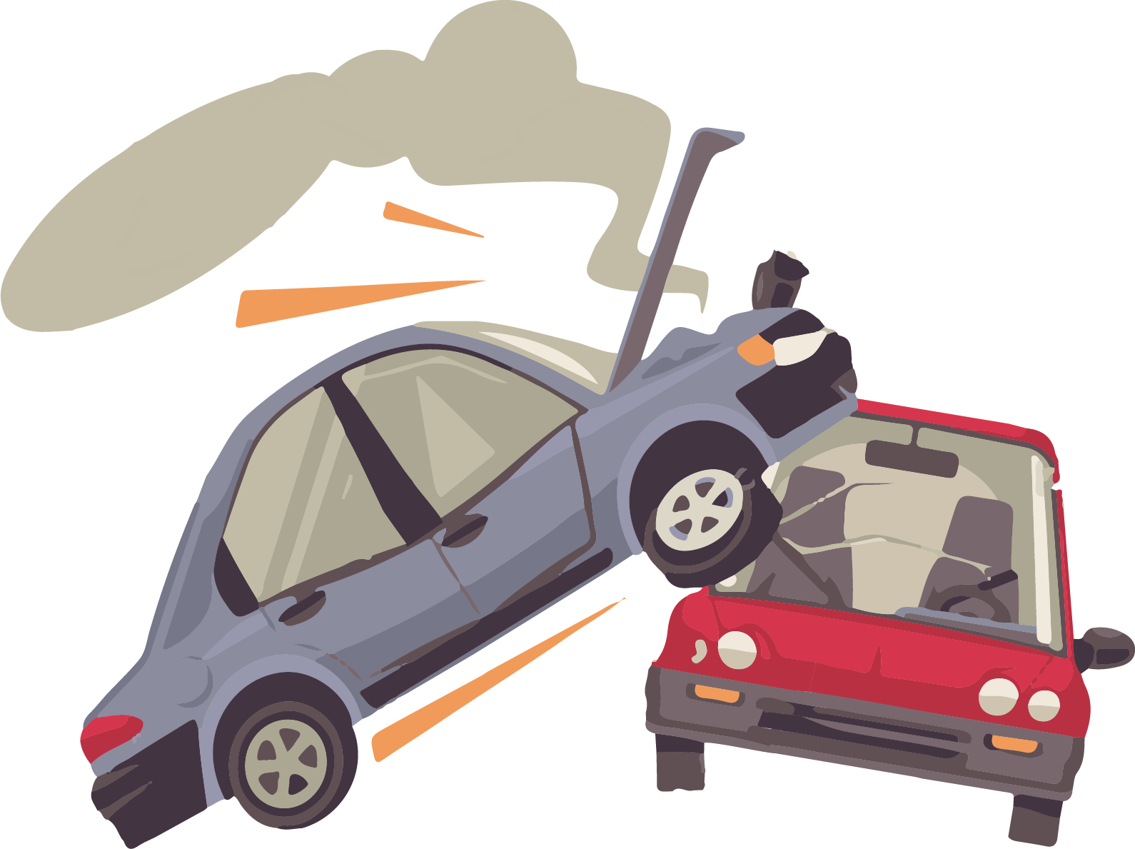 Car Accident Illustration