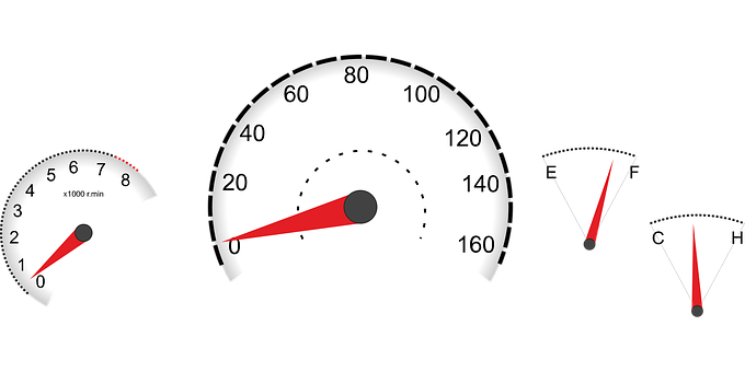 Car Dashboard Gauges Vector