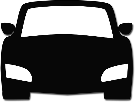 Car Front Silhouette Icon