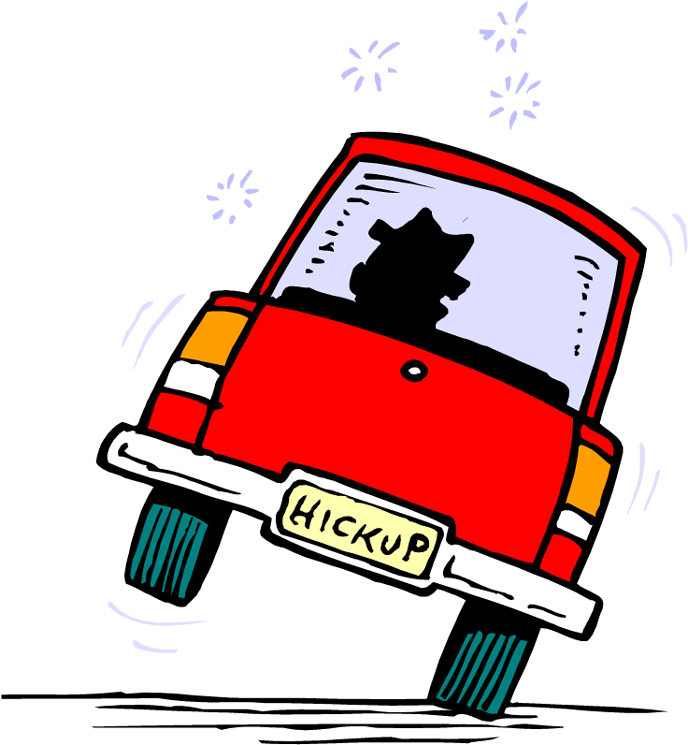 Car Hiccup Illustration