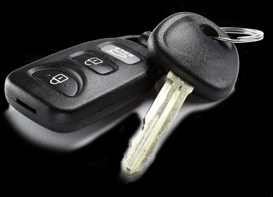 Car Key Foband Key Black Background
