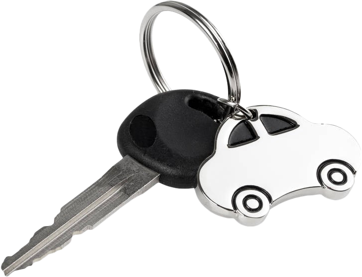 Car Keywith Car Shaped Keychain