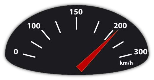 Car Speedometer Red Needle