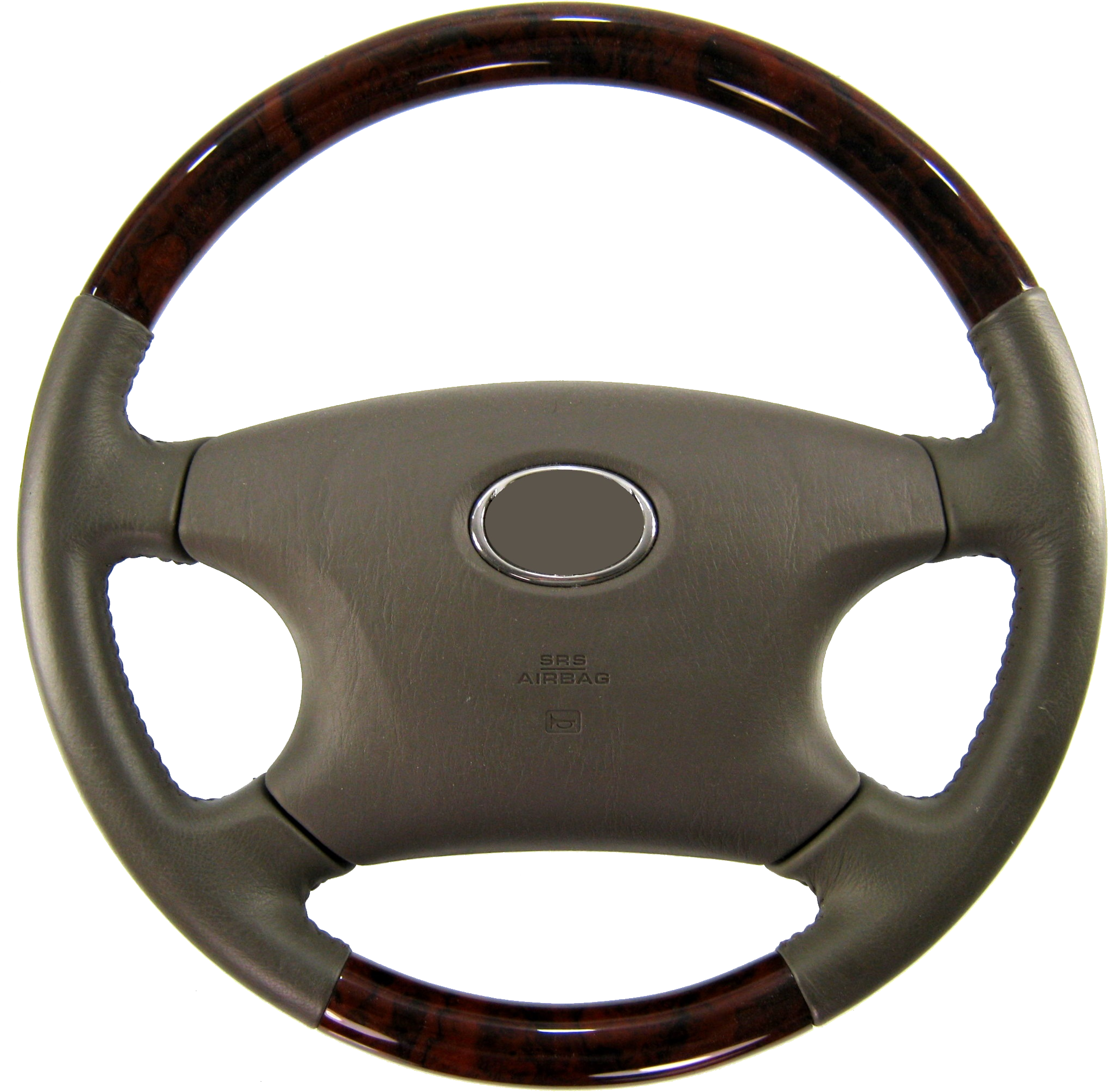 Car Steering Wheelwith Wood Trim