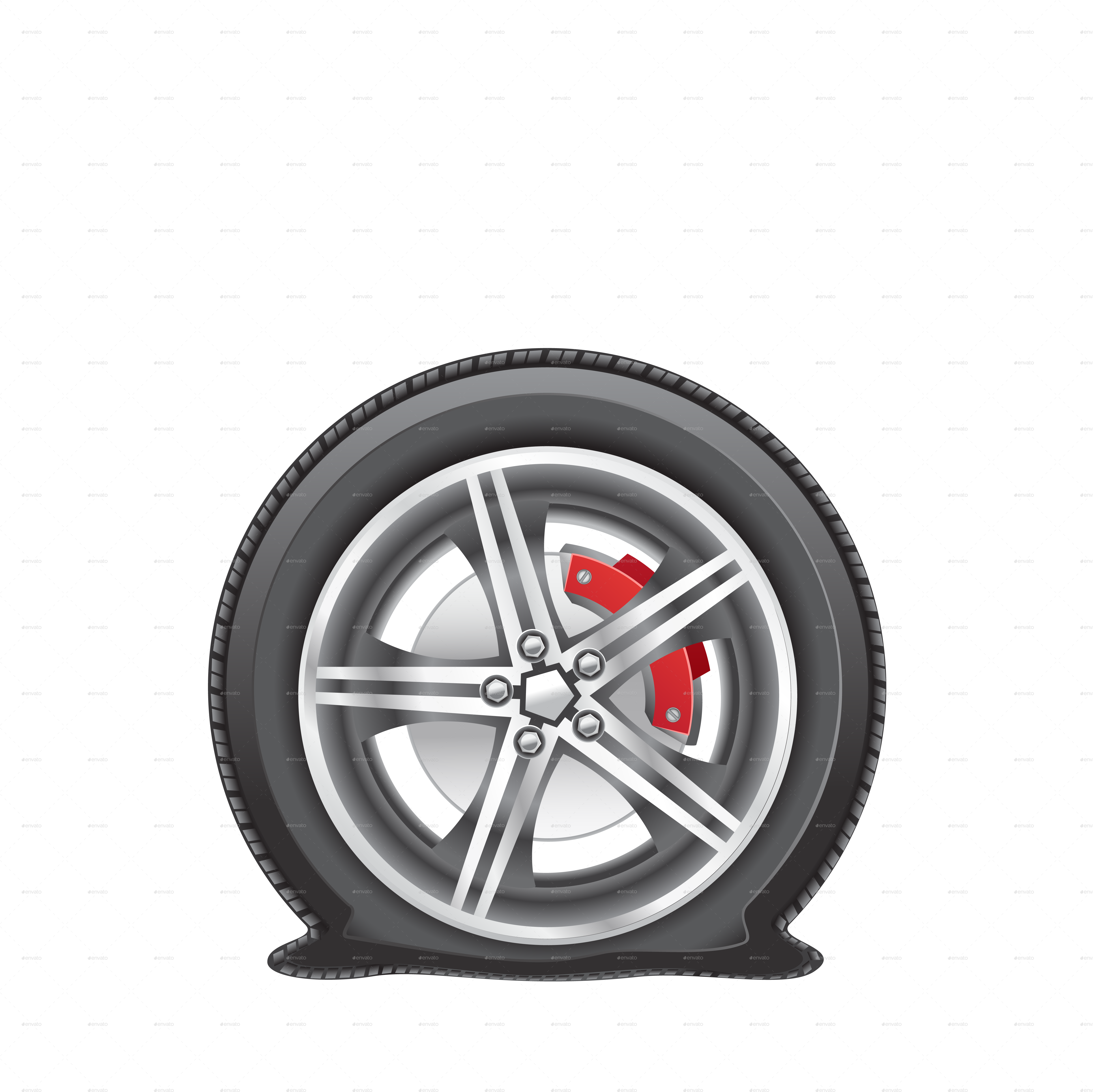 Car Tire Clipart Illustration