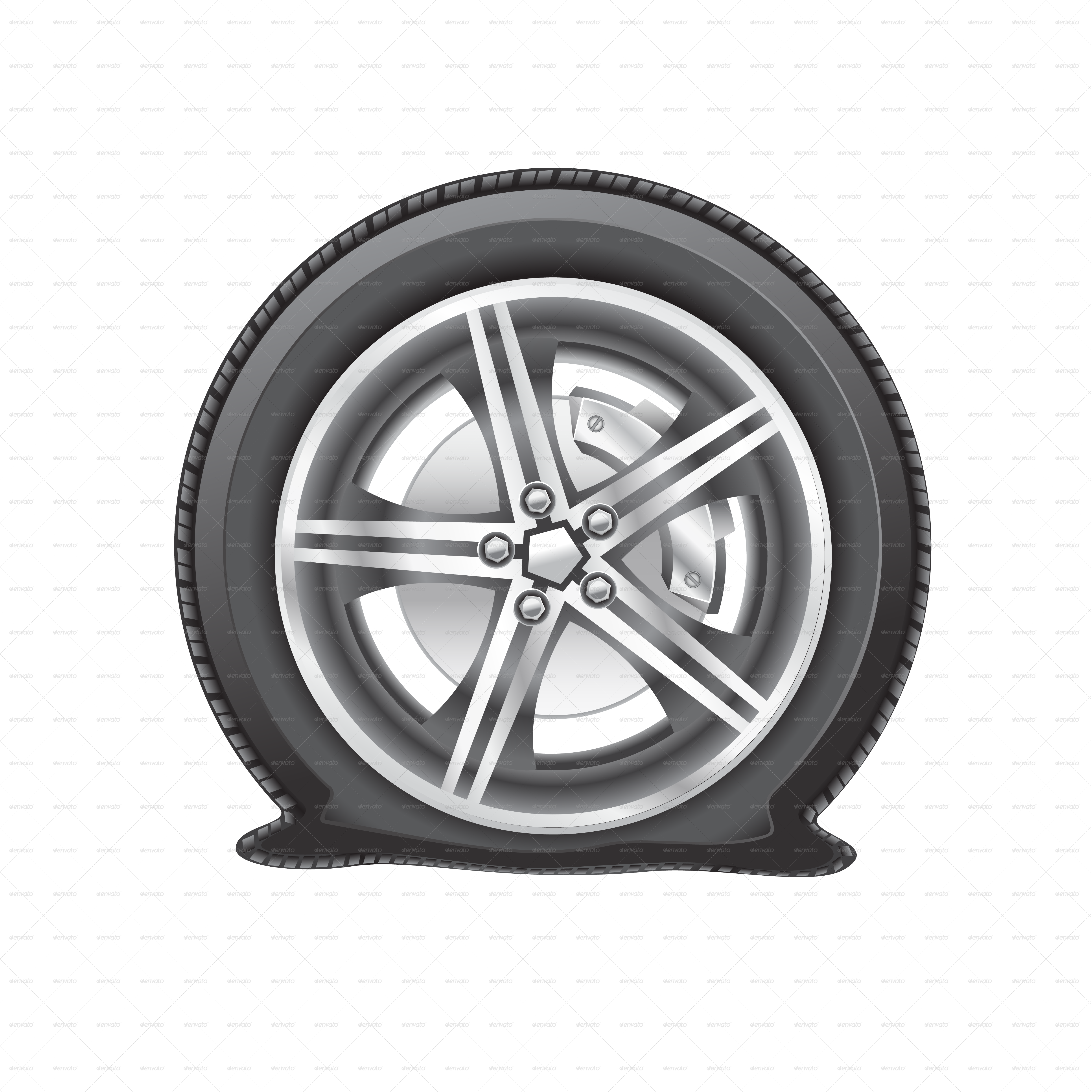 Car Tire Illustration