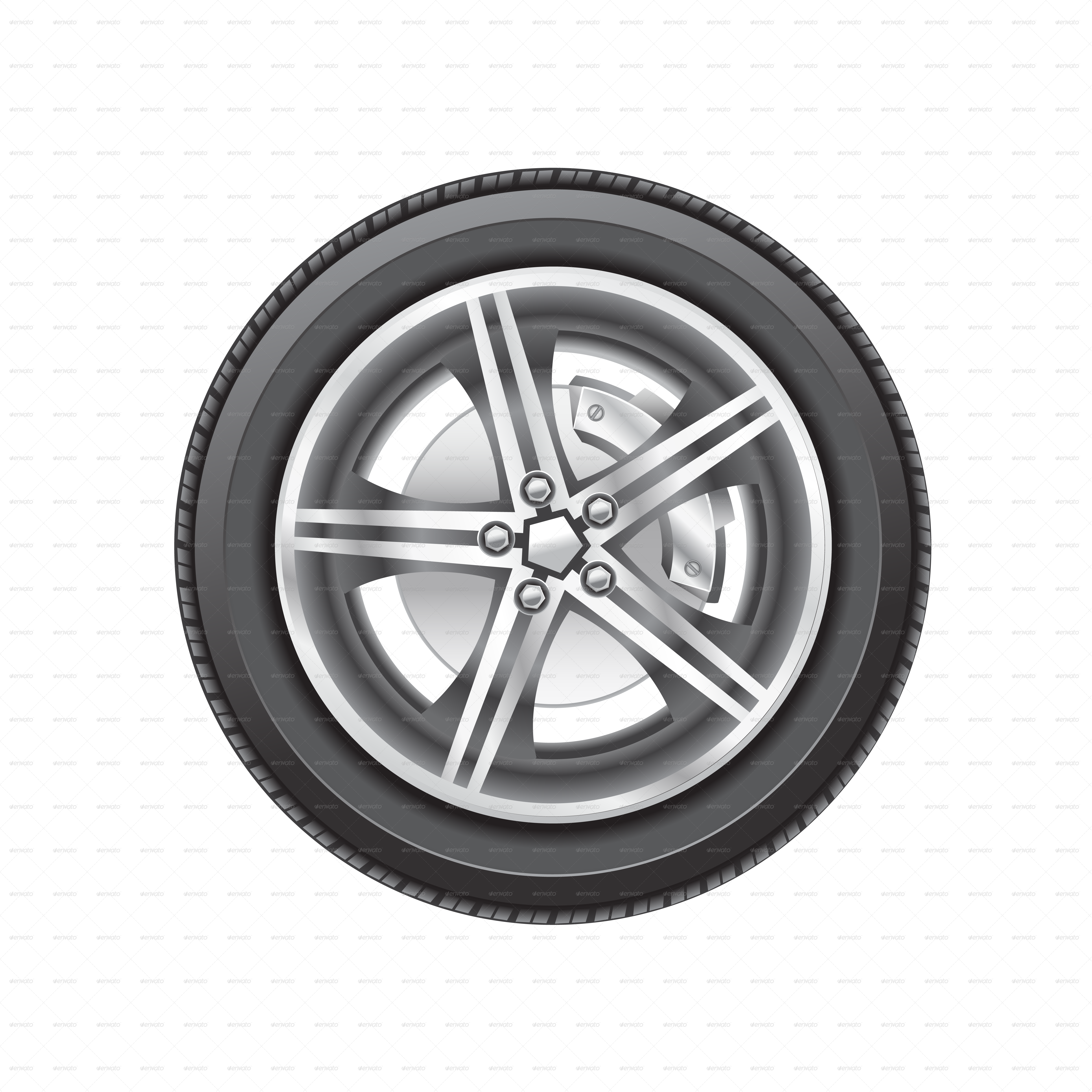 Car Tireand Alloy Wheel Design