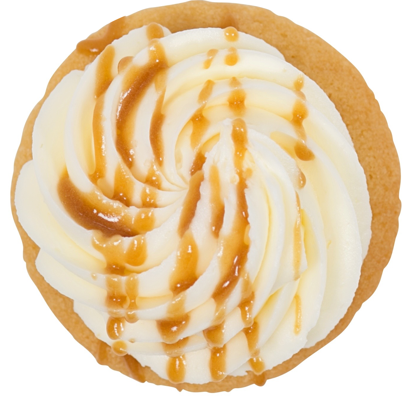 Caramel Drizzled Cream Tart