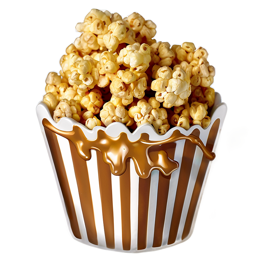 Caramel Drizzled Popcorn Png 06212024