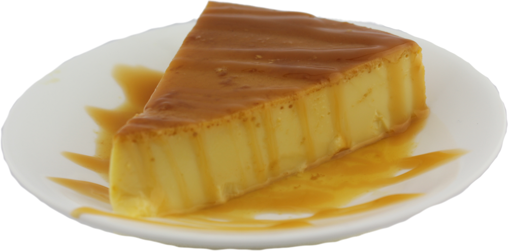 Caramel Flan Dessert Slice.png