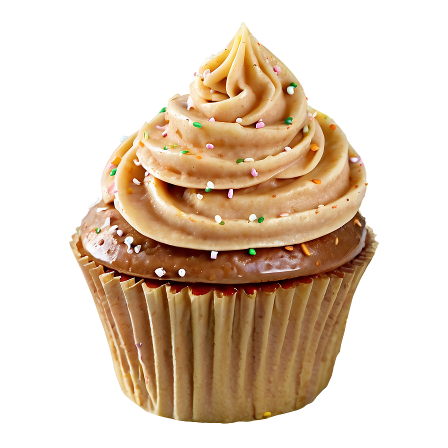 Caramel Sprinkled Cupcake Png Bvm