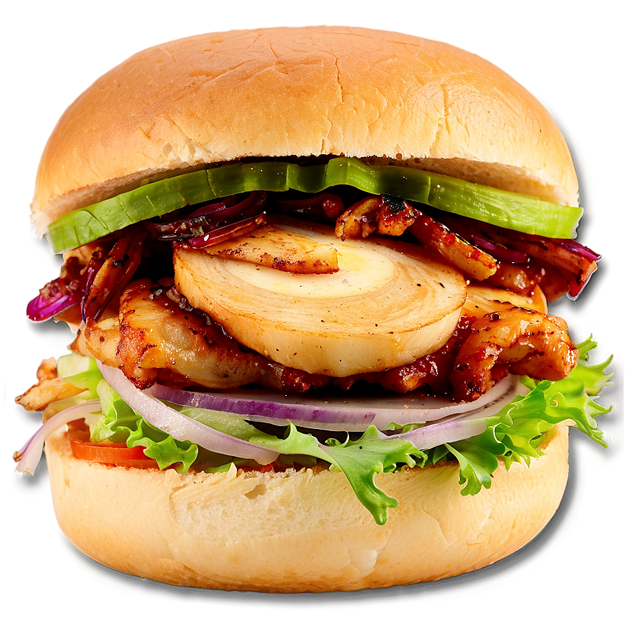 Caramelized Onion Chicken Sandwich Png Dqw