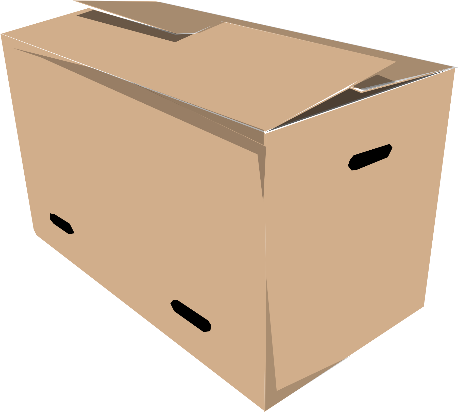 Cardboard Box Closed3 D Render