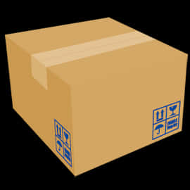 Cardboard Shipping Box Graphic