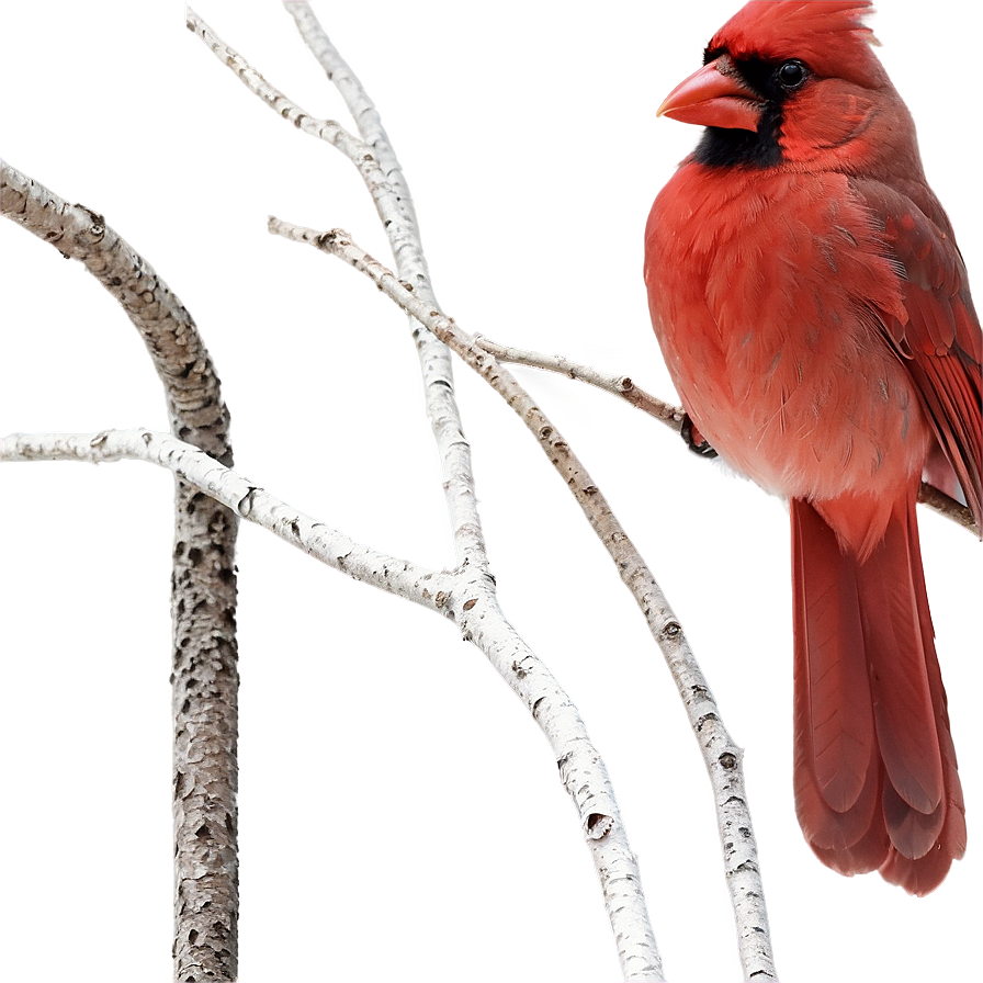 Cardinal On Branch Png 32