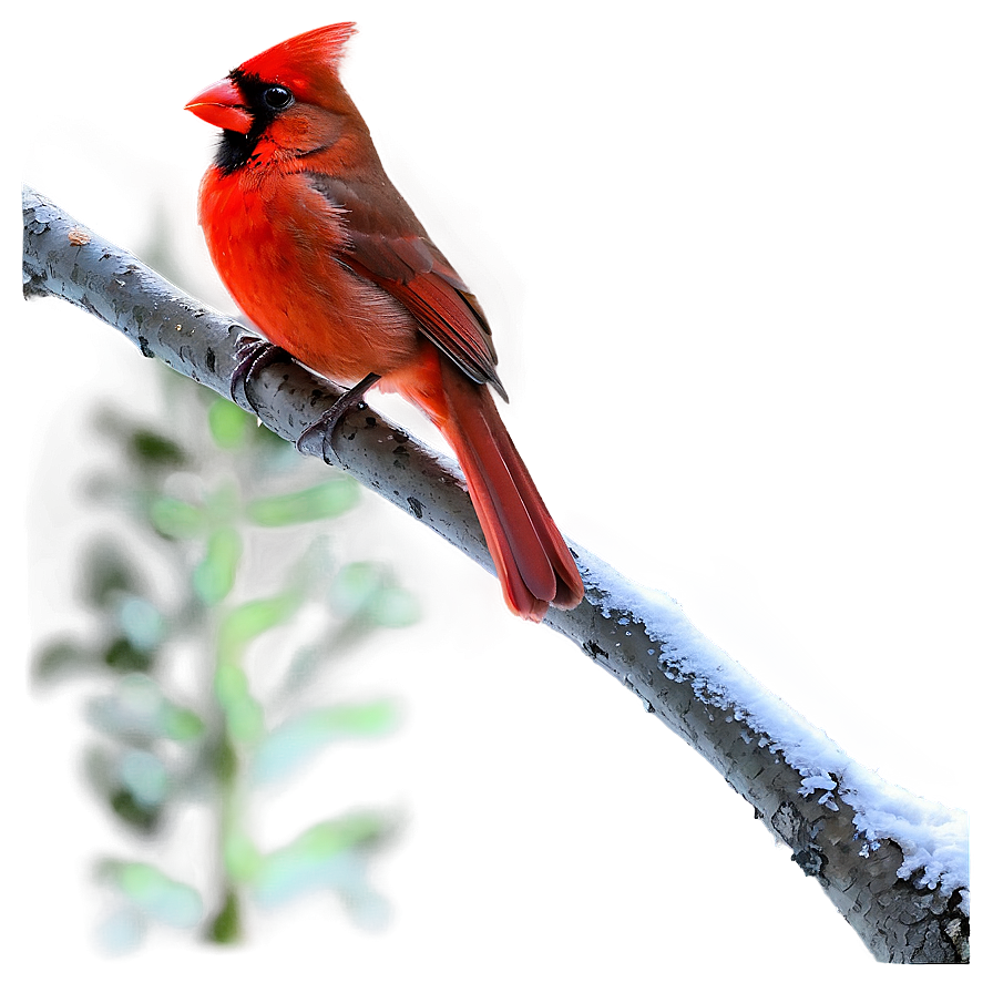 Cardinal On Branch Png Vhu76