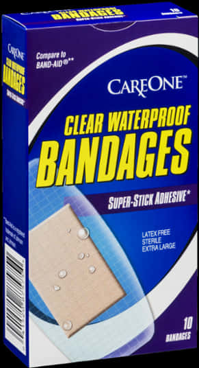 Care One Clear Waterproof Bandages Box