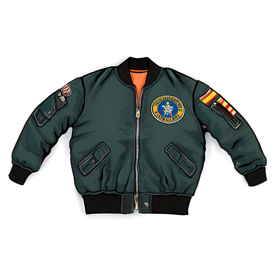 Cargo Pocket Bomber Jacket Png 62