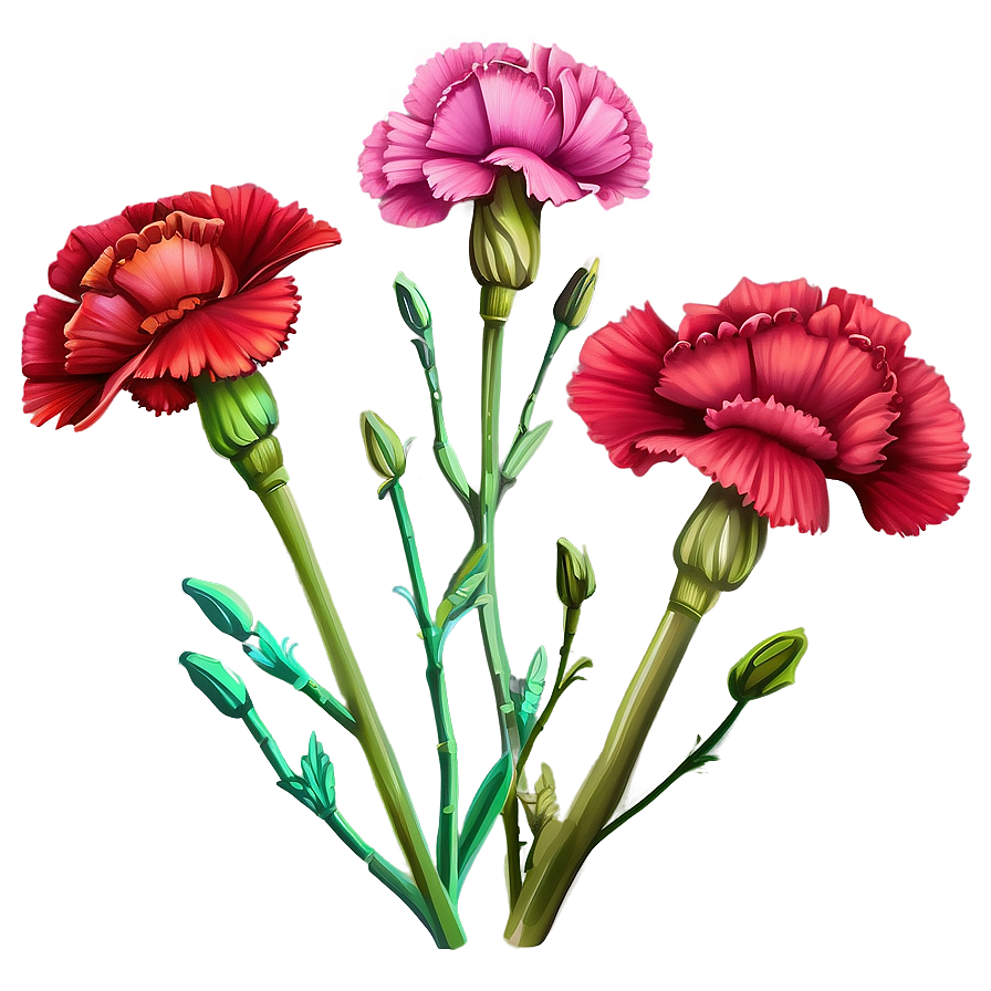 Carnation Flower Drawing Png Ovq72