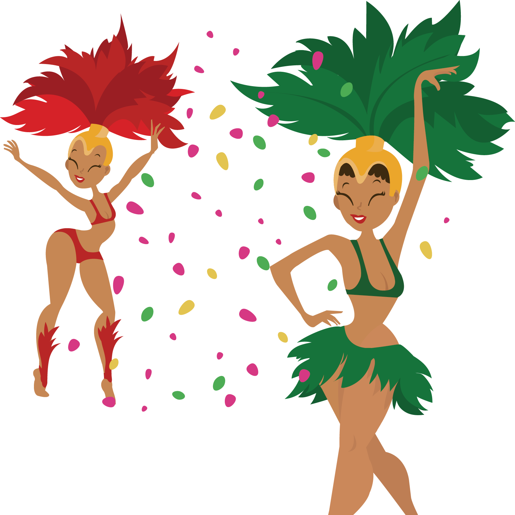 Carnival Dancers Illustration