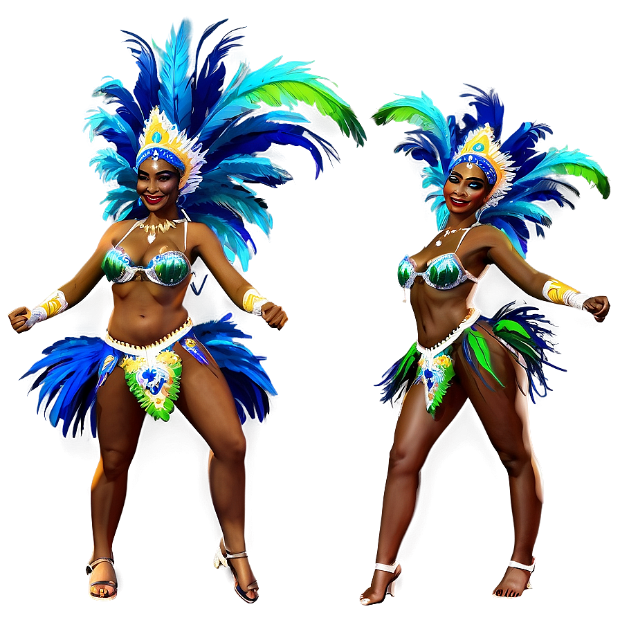 Carnival Samba Dancers Png 15