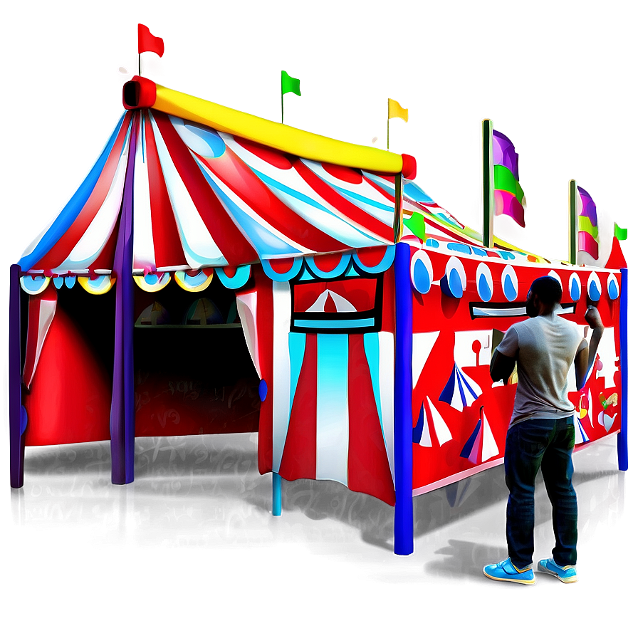 Carnival Tent Illustration Png Ptf27