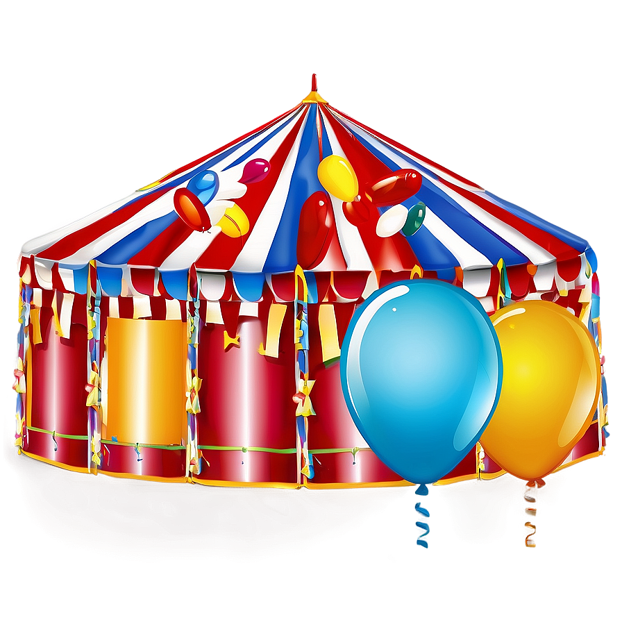 Carnival Tent With Balloons Png 06282024