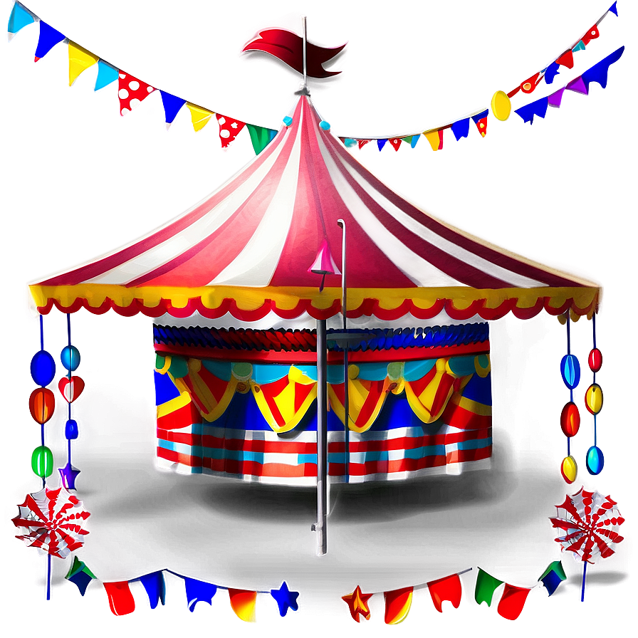 Carnival Tent With Bunting Png 06282024