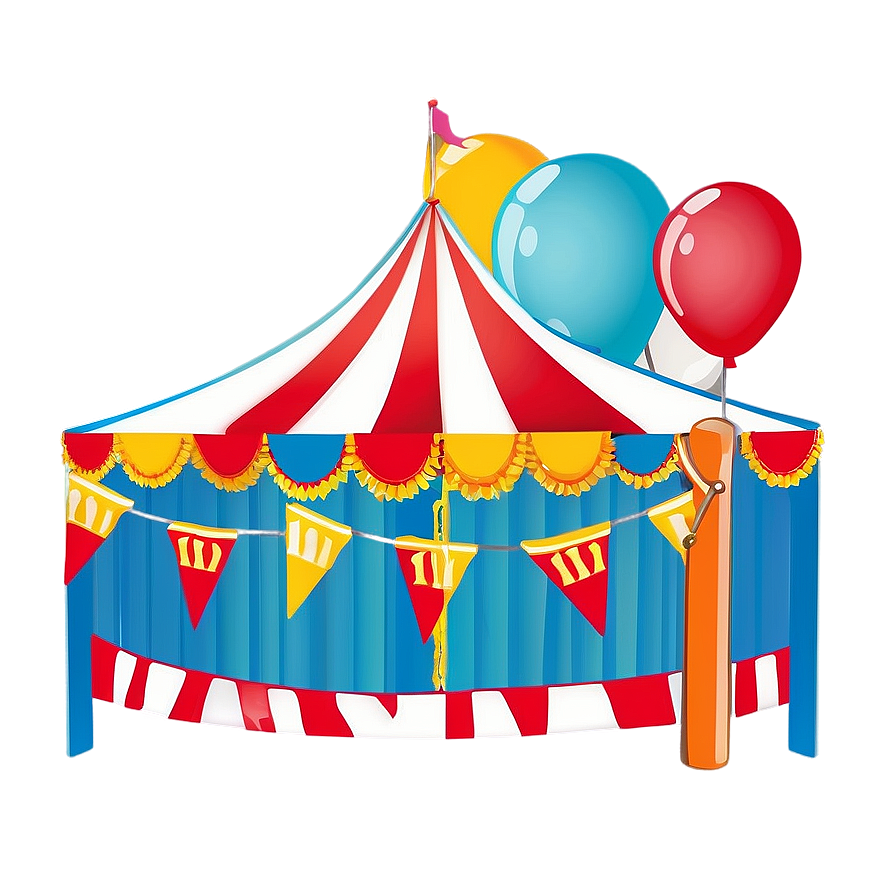 Carnival Tent With Bunting Png Rip