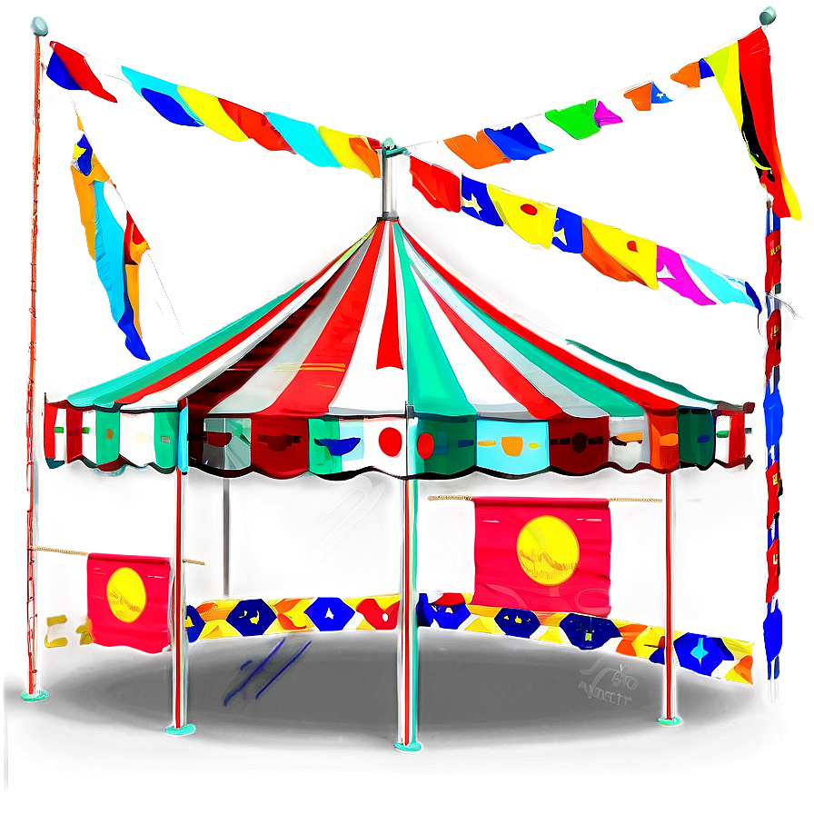 Carnival Tent With Flags Png 53