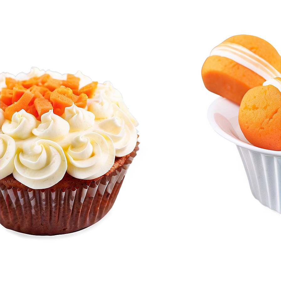 Carrot Cupcakes Png Isw