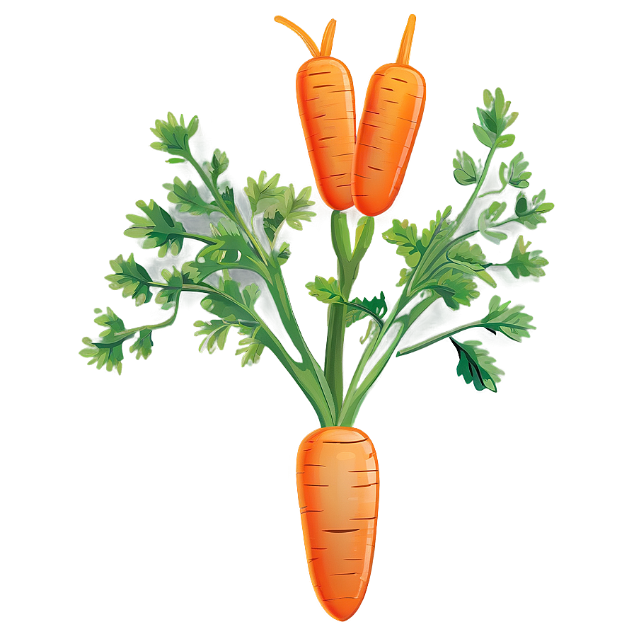 Carrot Plant Clipart Png 06272024