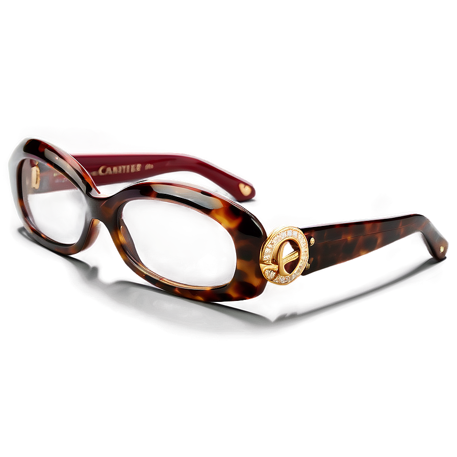 Cartier Tortoise Glasses Png Sep