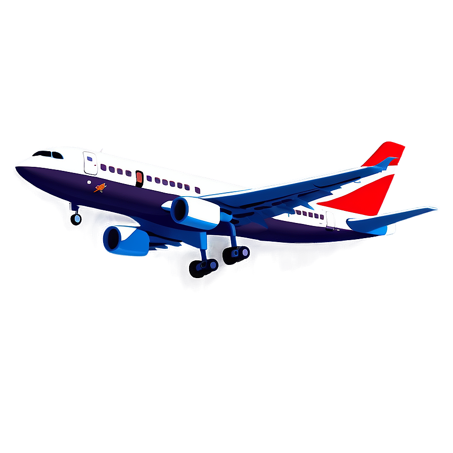 Cartoon Airplane For Kids Png 06262024