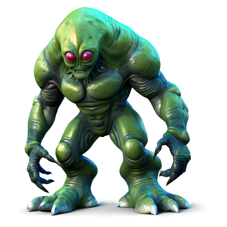 Cartoon Alien Monster Png Blp33