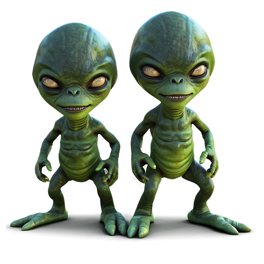 Cartoon Alien On Adventure Png Lar81