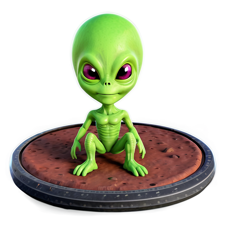 Cartoon Alien On Mars Png 21