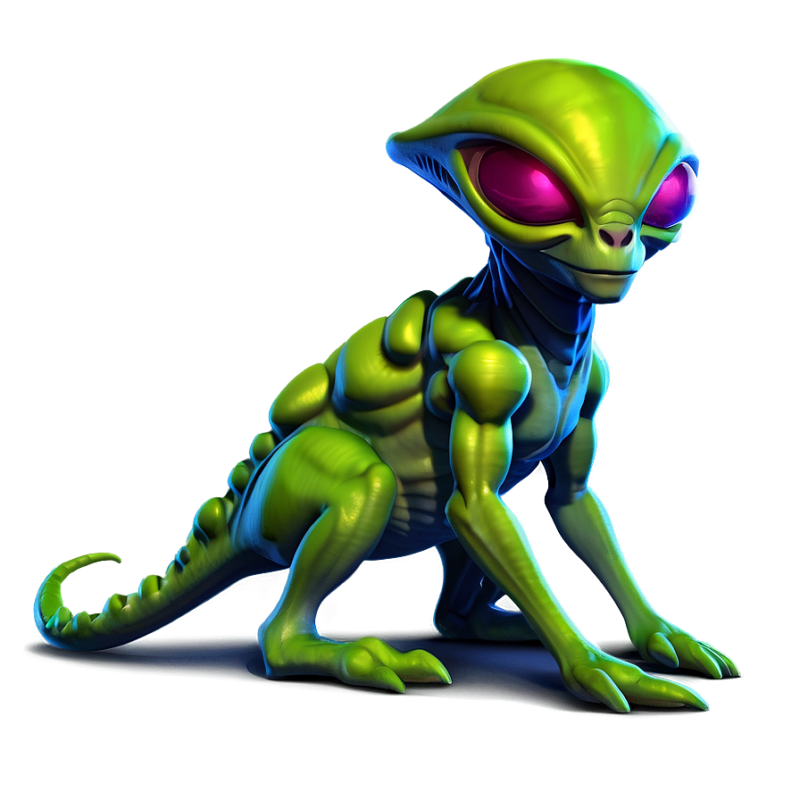 Cartoon Alien Pet Png Bql