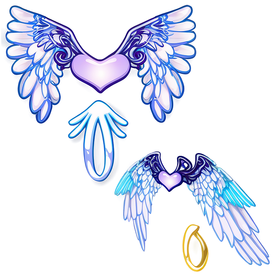 Cartoon Angel Wings Artwork Png 05042024